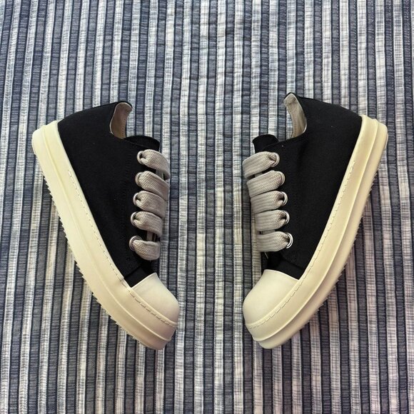 Rick Owens Men's Black and Navy Trainers - Picture 1 of 5